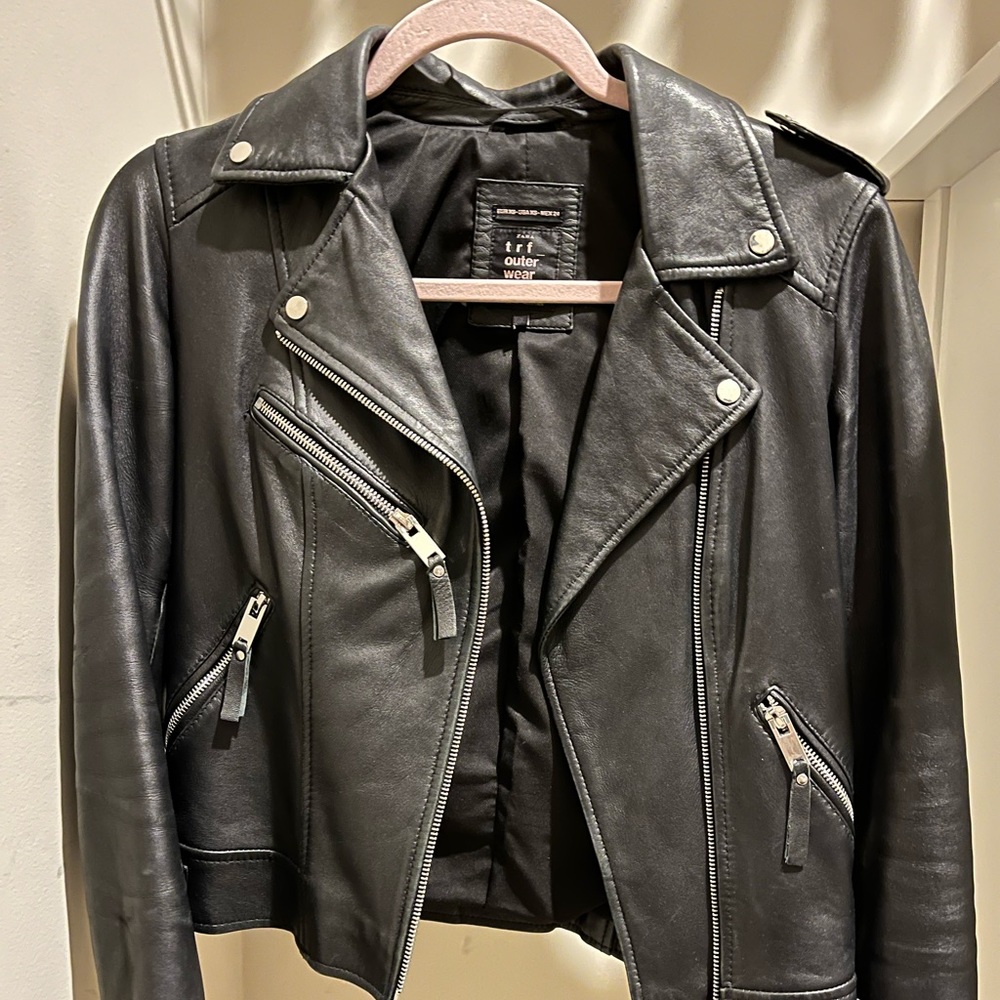 Zara Leather Moto Jacket